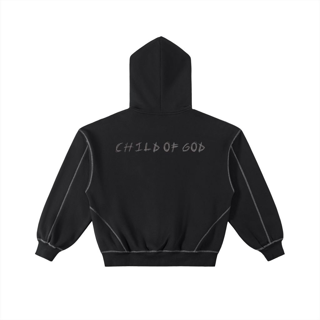 "C.O.G" SK Boxy Zip Hoodie