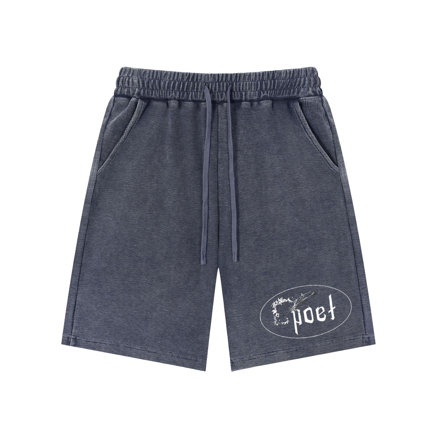 "poetic" SK Stone-wash Shorts
