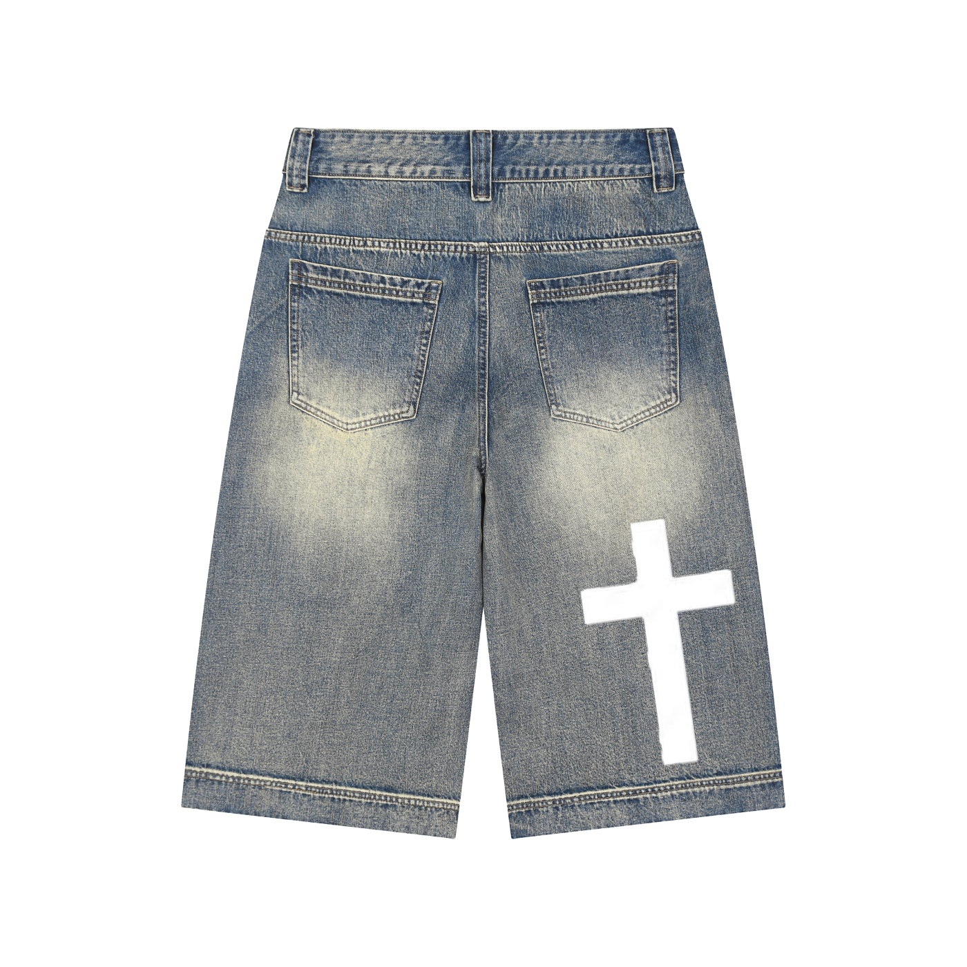 SK Vintage Wash Baggy Denim Jorts
