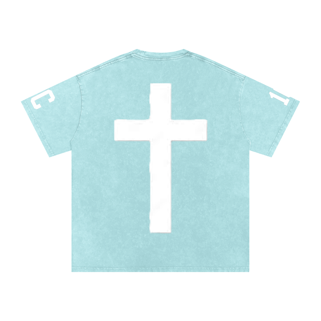 "glory to God" SK Stone-washed  T-Shirt