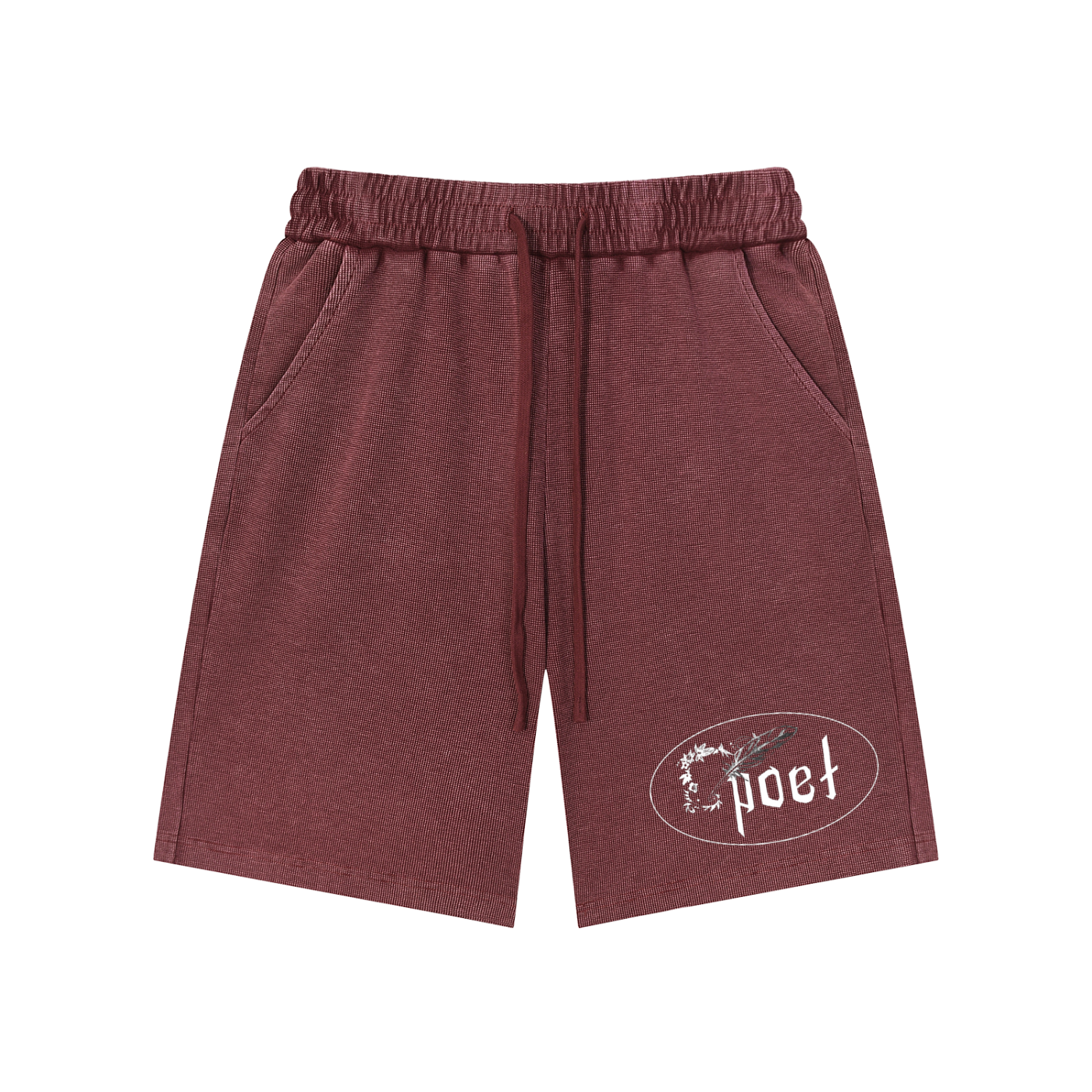 "poetic" SK Stone-wash Shorts