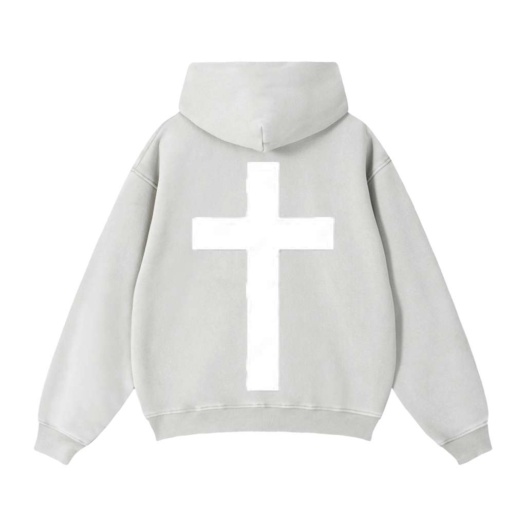 Zip-Through Boxy Fleece Hoodie