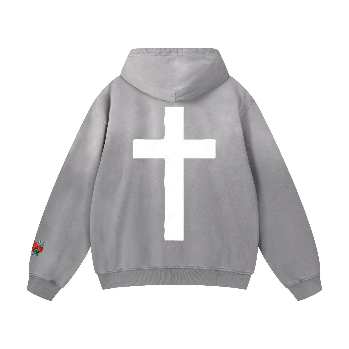 "Poetic" SK Oversized Sun-fade Hoodie