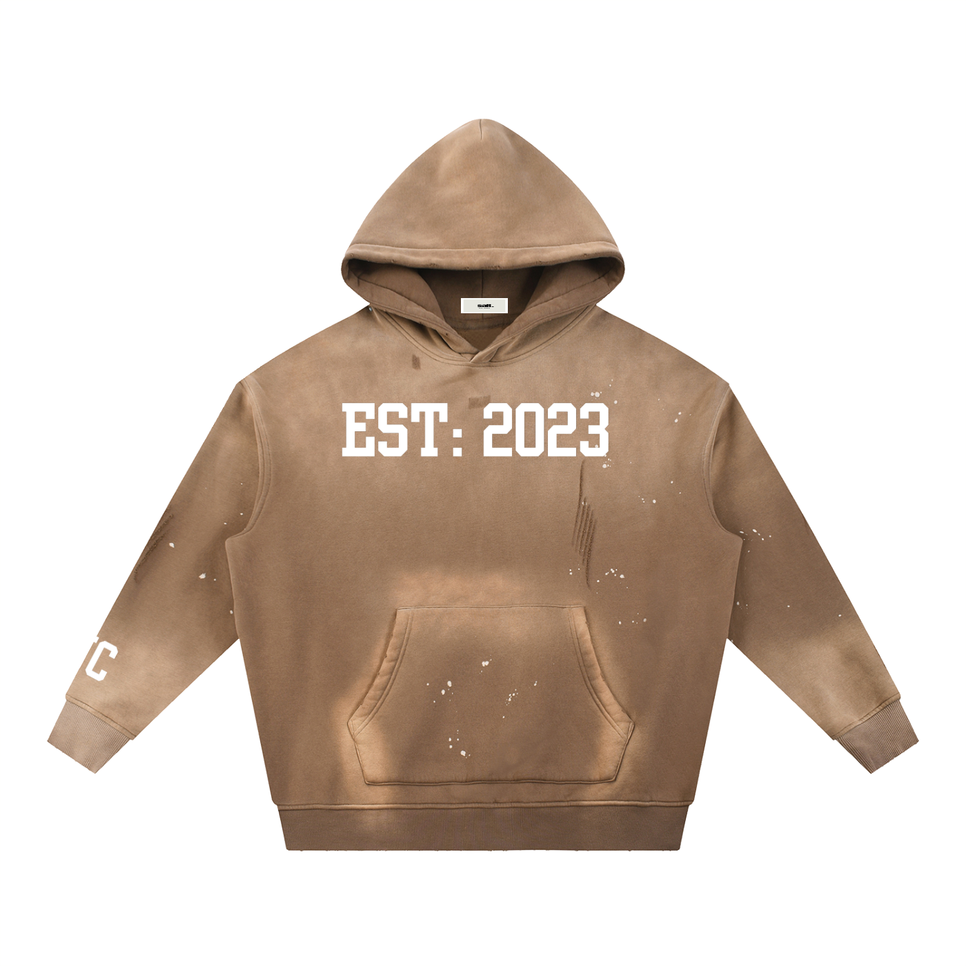 "Established" SK Vintage Frayed  Hoodie