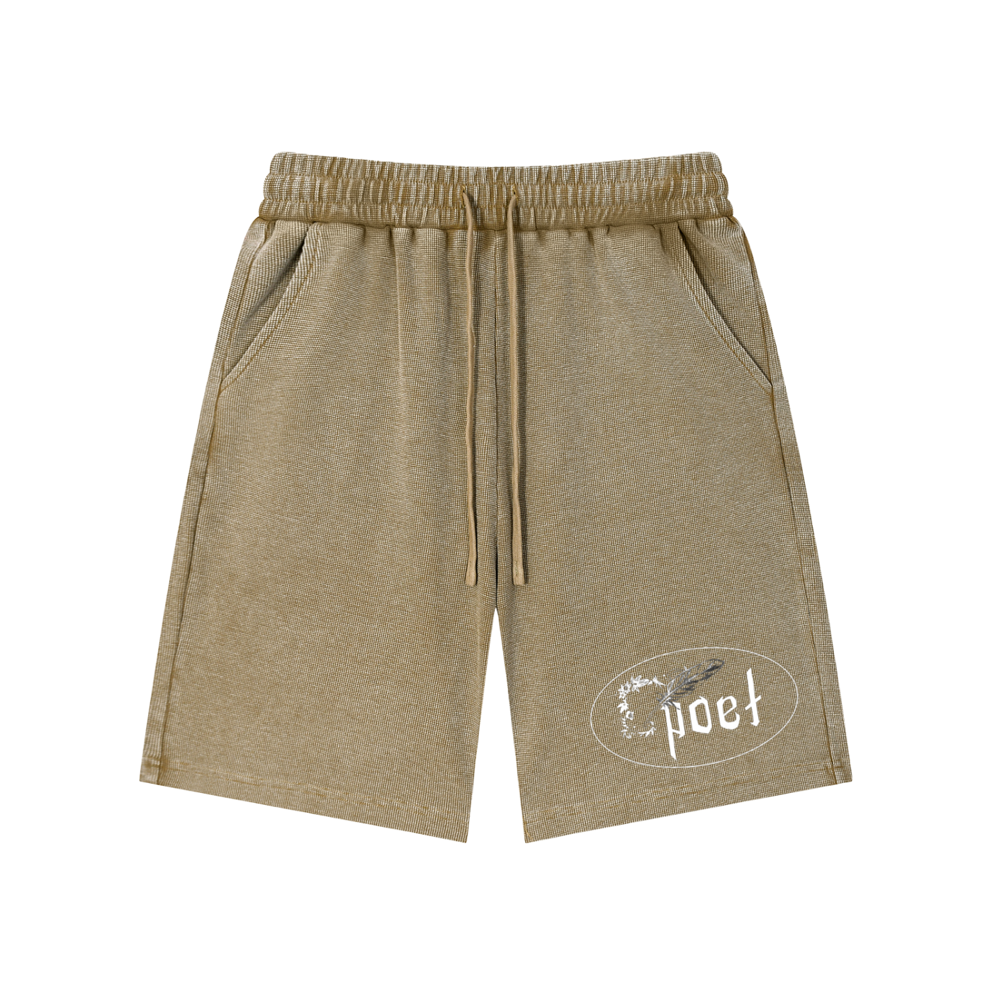 "poetic" SK Stone-wash Shorts