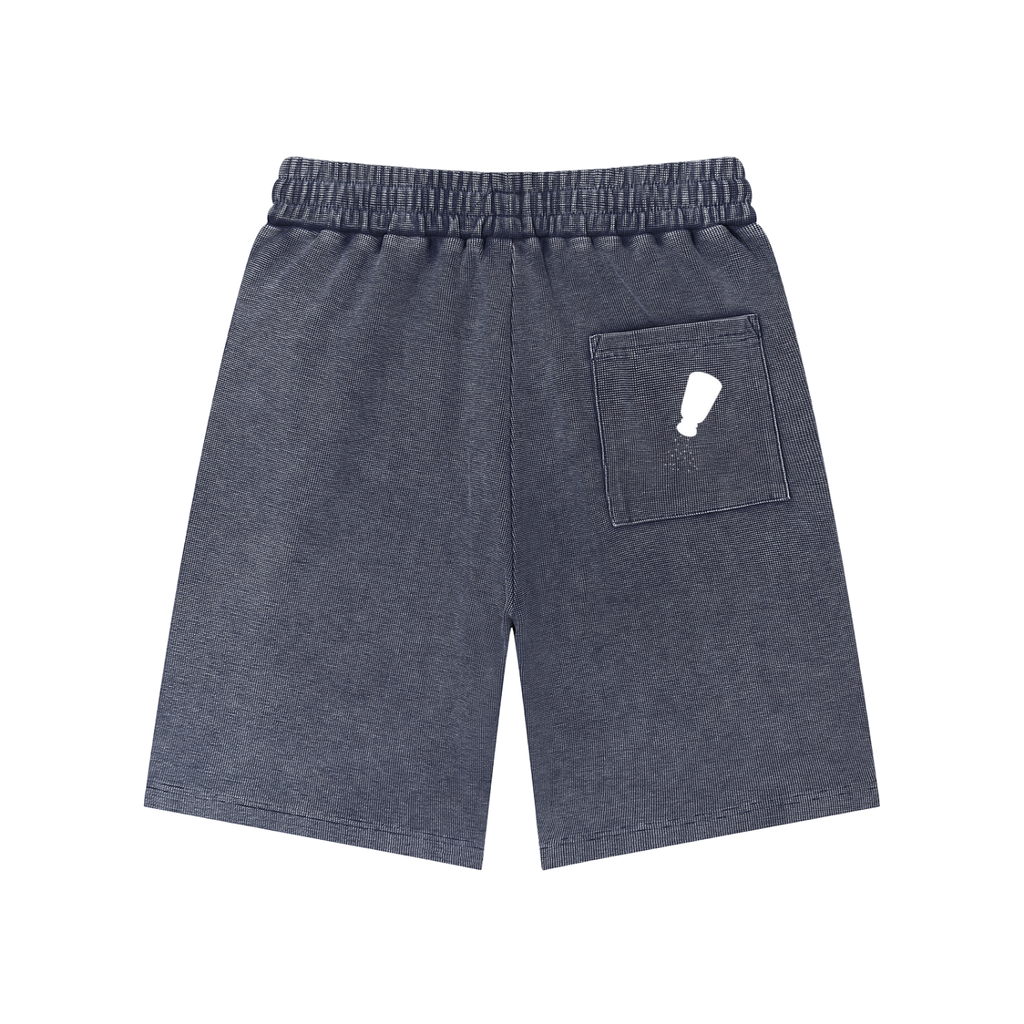 "poetic" SK Stone-wash Shorts