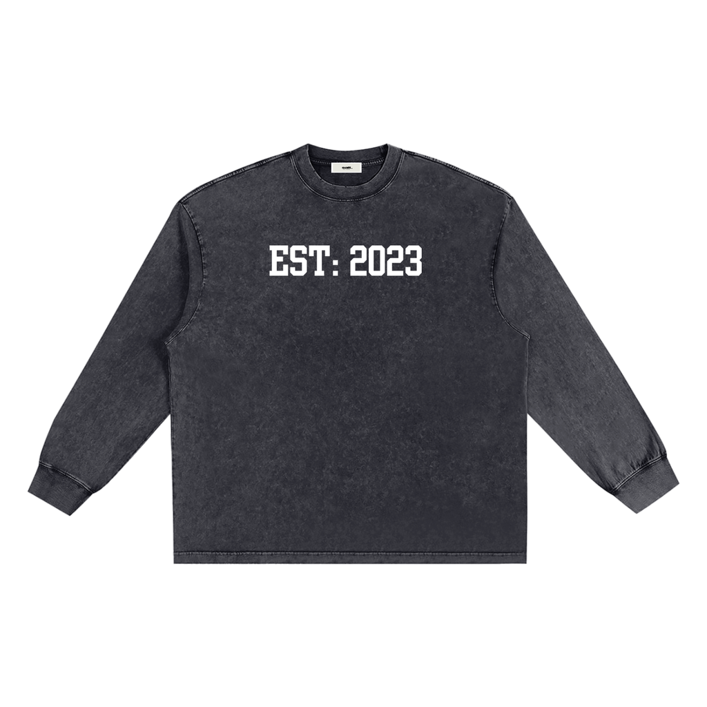 "due date" SK Stone-washed  T-Shirt