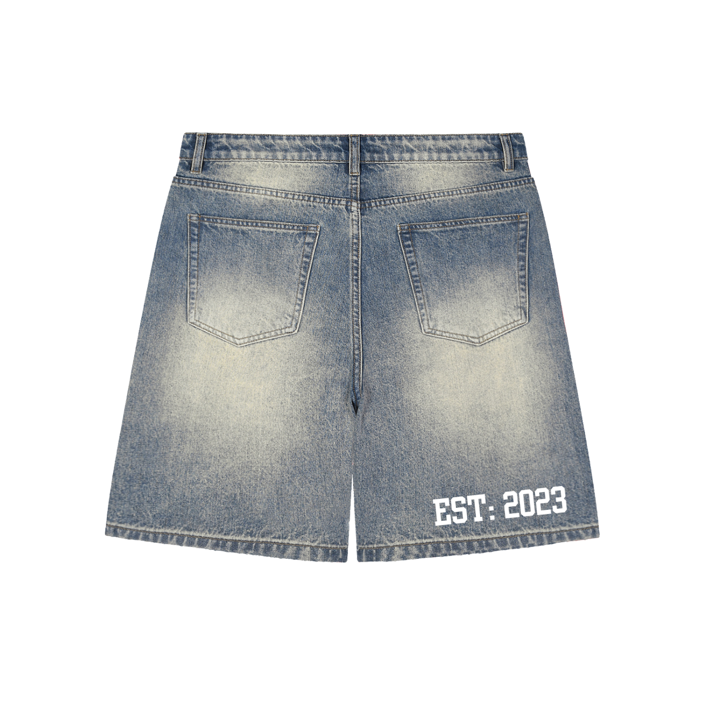 SK Faded Distressed Baggy Denim Jorts