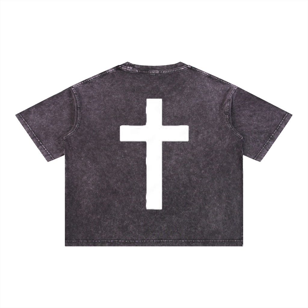 SK Stone-wash Boxy T-Shirt