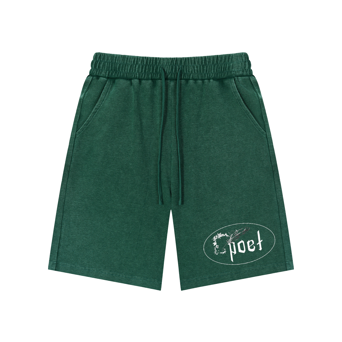 "poetic" SK Stone-wash Shorts