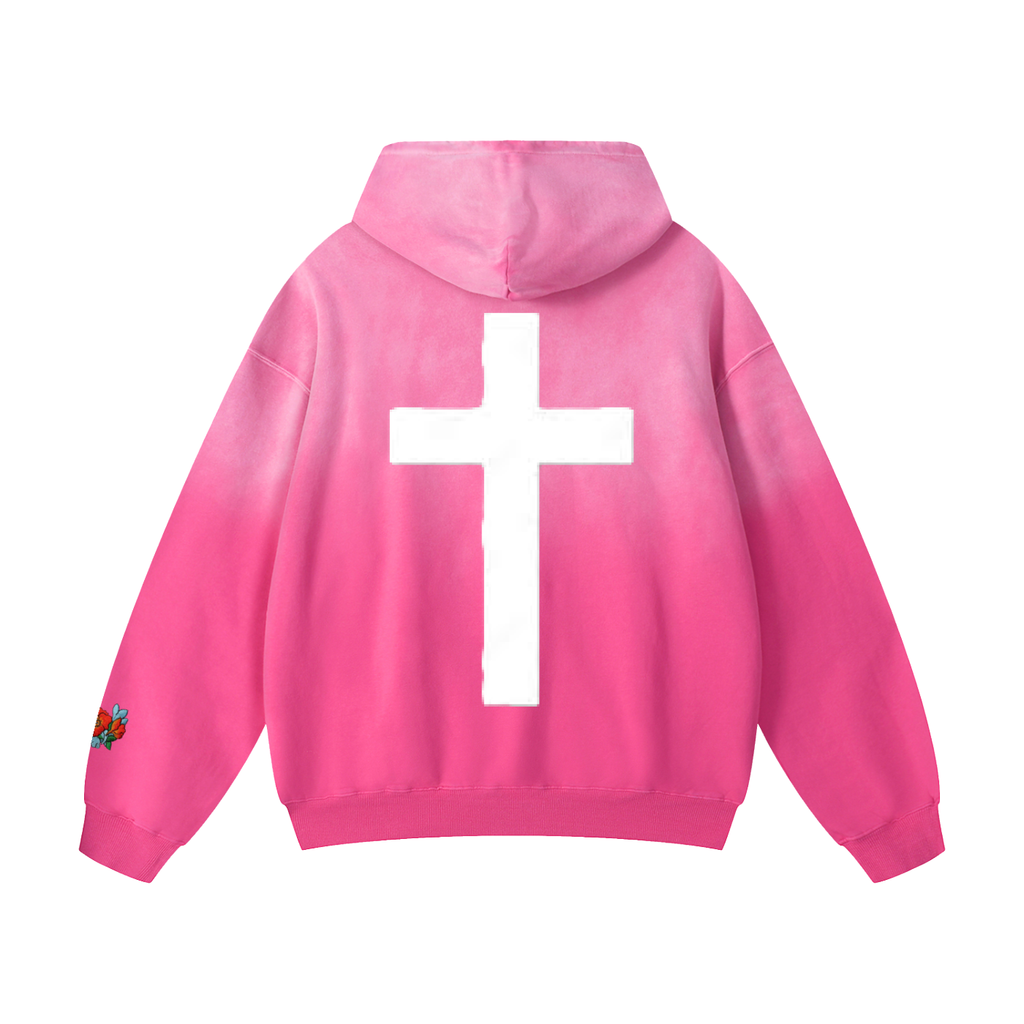 "Poetic" SK Oversized Sun-fade Hoodie