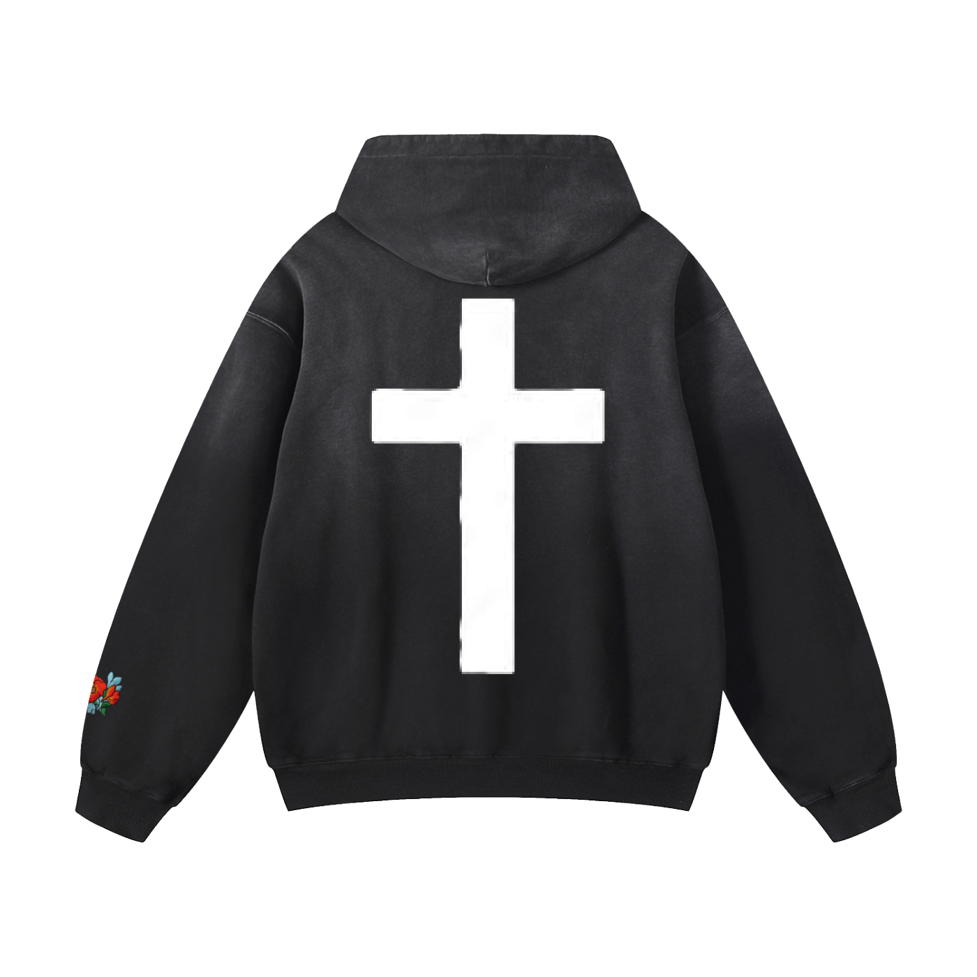 "Poetic" SK Oversized Sun-fade Hoodie