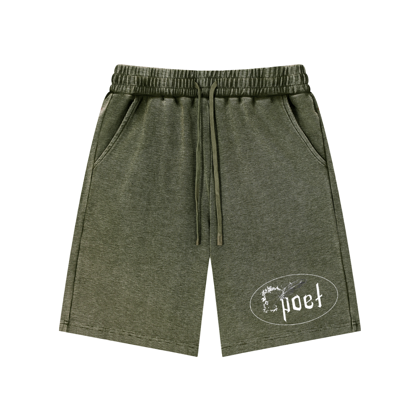 "poetic" SK Stone-wash Shorts
