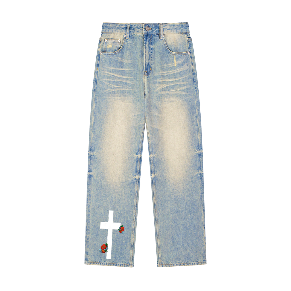 Christ Alone Sun-fade Jeans