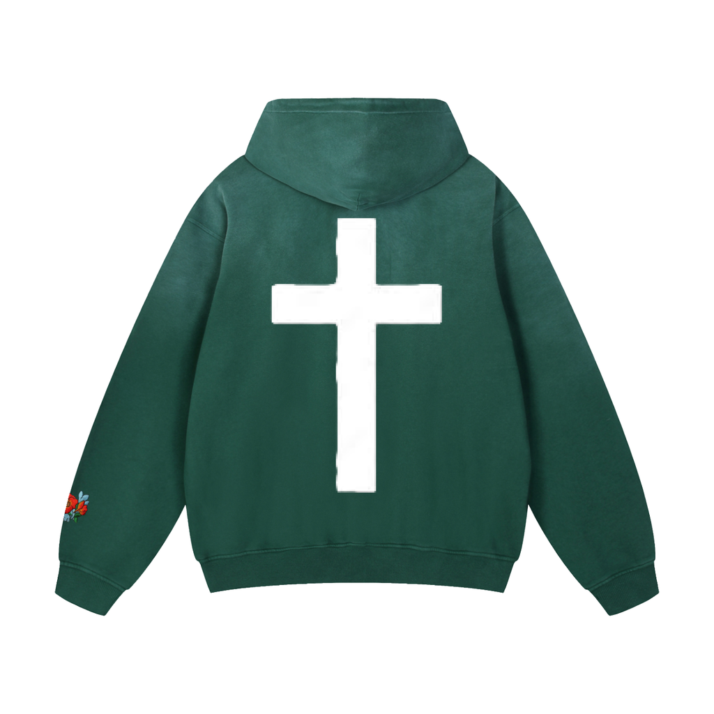 "Poetic" SK Oversized Sun-fade Hoodie
