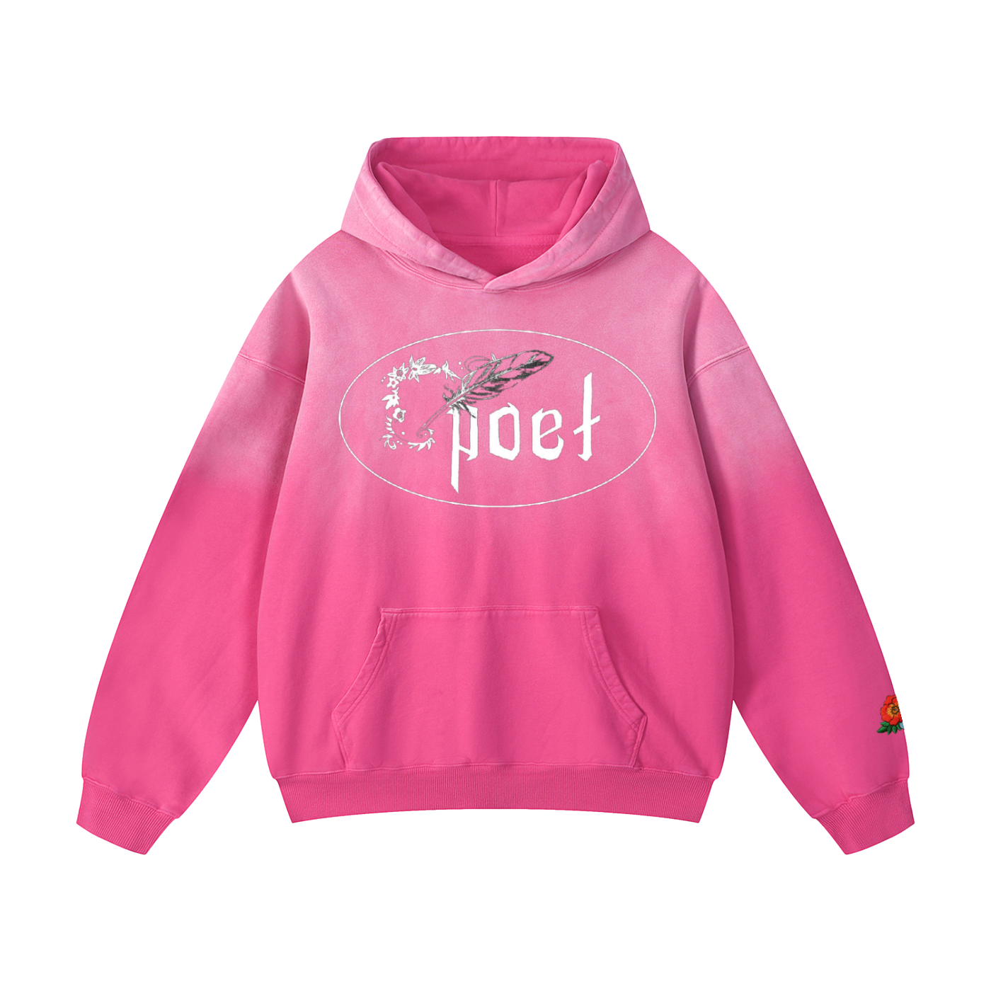 "Poetic" SK Oversized Sun-fade Hoodie
