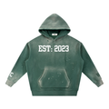 "Established" SK Vintage Frayed  Hoodie
