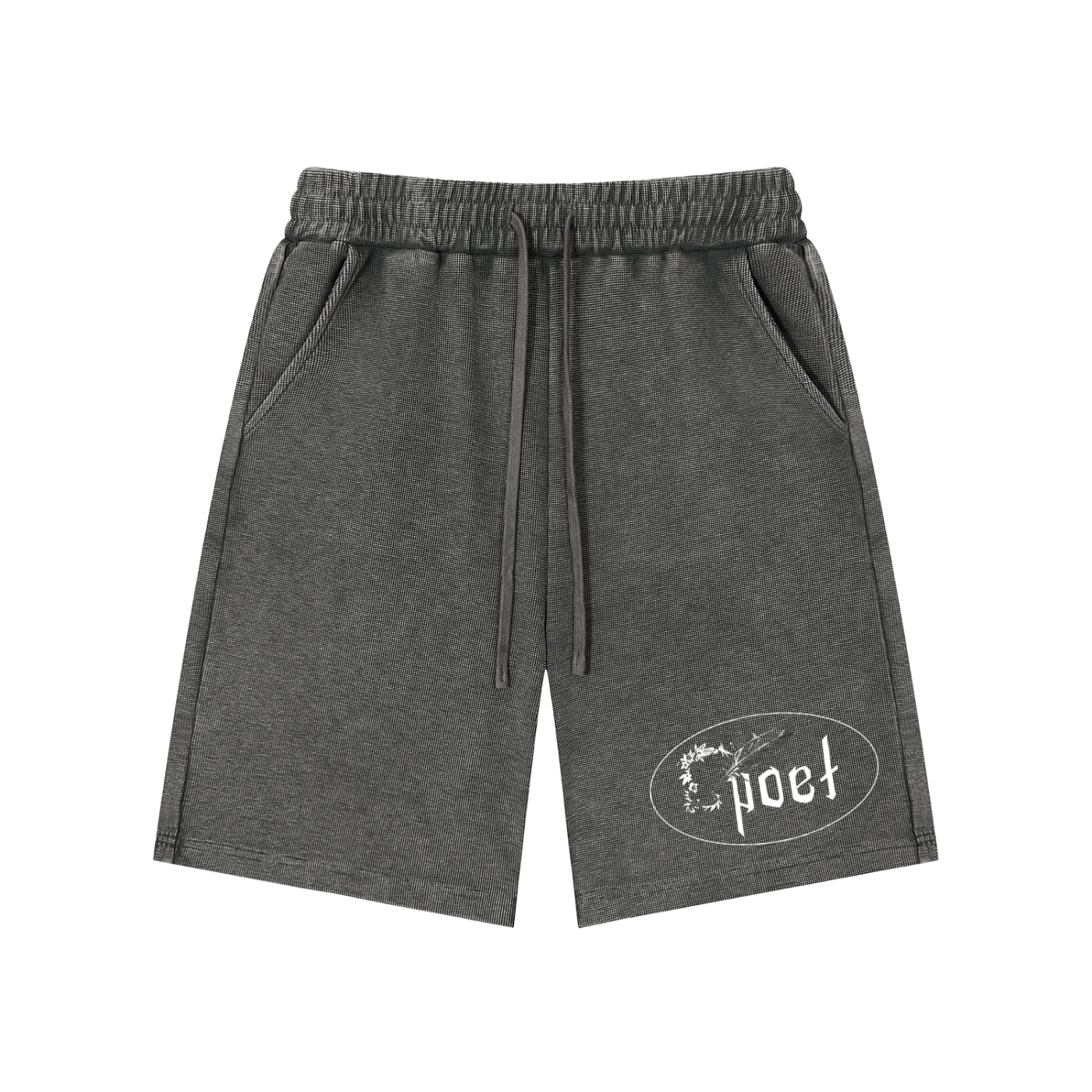 "poetic" SK Stone-wash Shorts