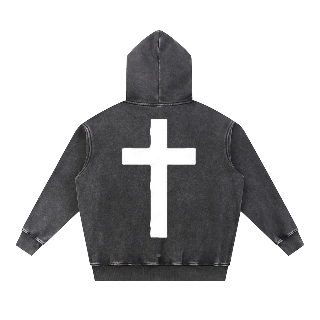 Salty Kingdom Stone-washed Oversize Hoodie