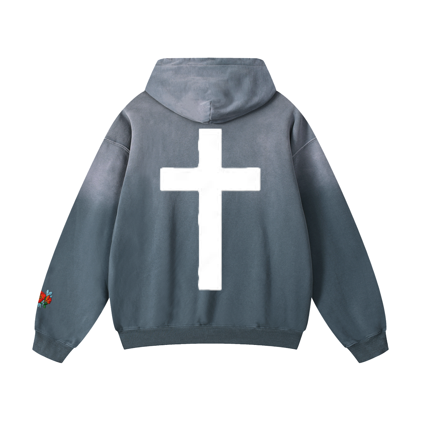"Poetic" SK Oversized Sun-fade Hoodie