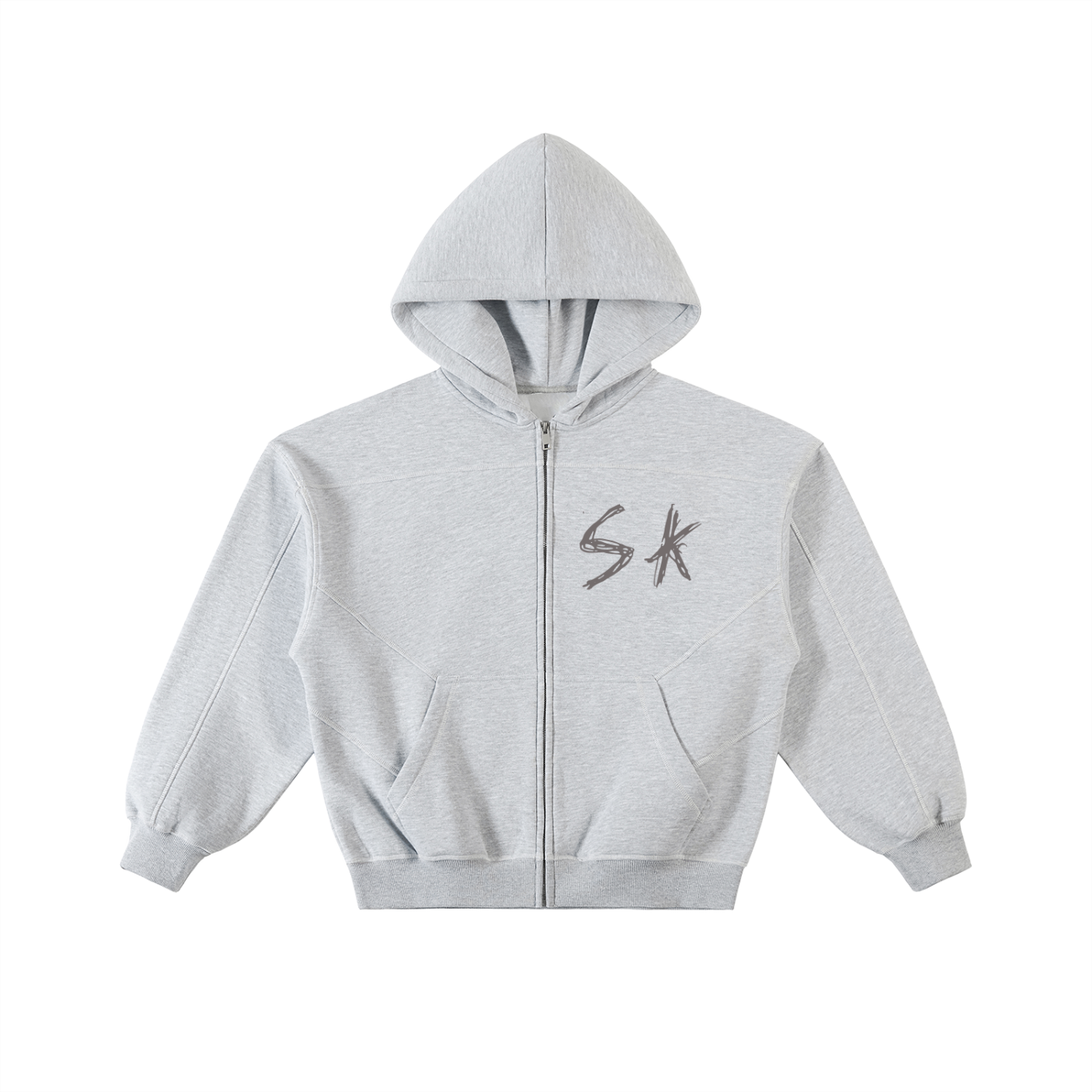 "C.O.G" SK Boxy Zip Hoodie