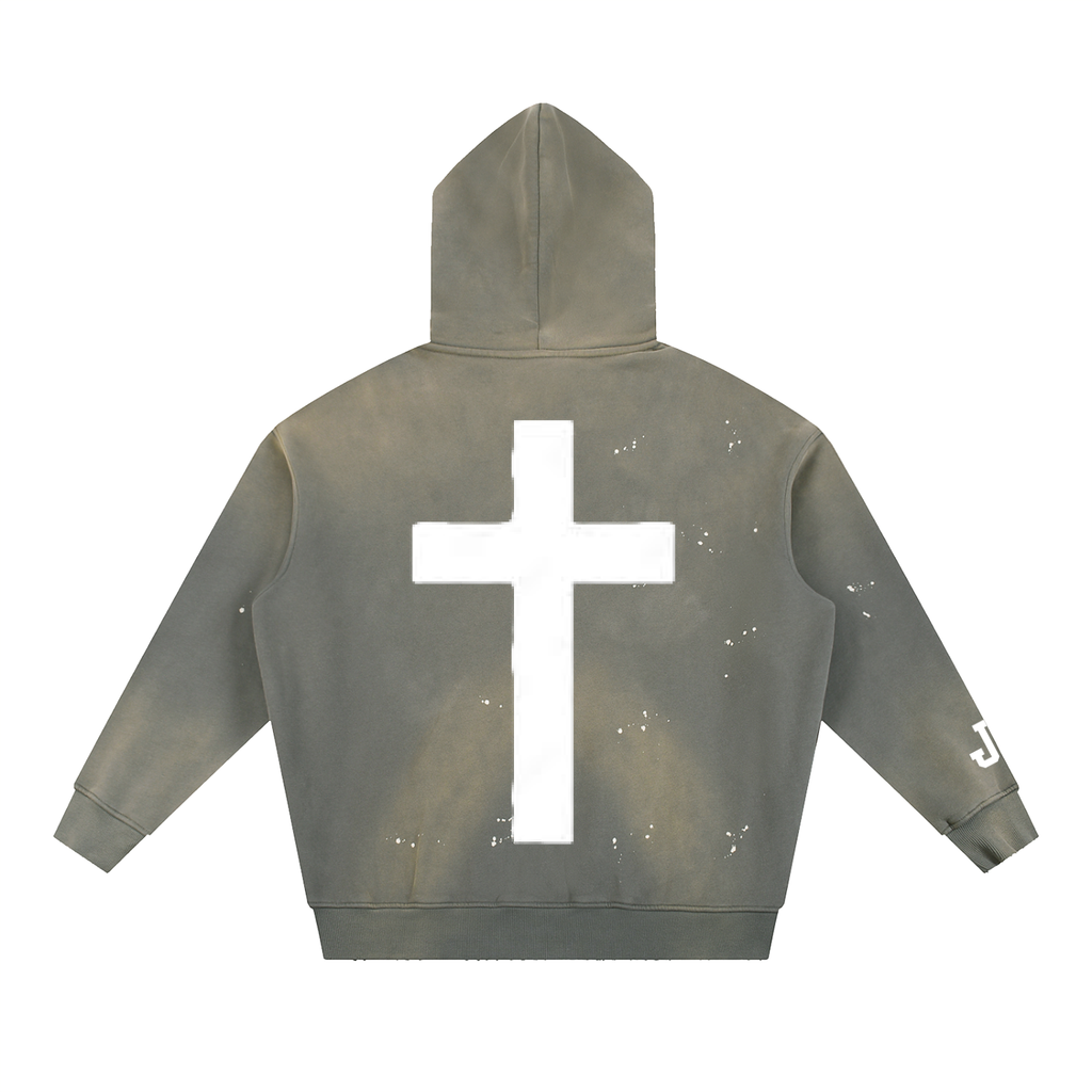 "Established" SK Vintage Frayed  Hoodie